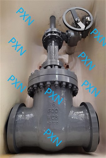 WCB Class 600 Electric Actuator Rising Stem Butt Weld Gate Valve For Power Station